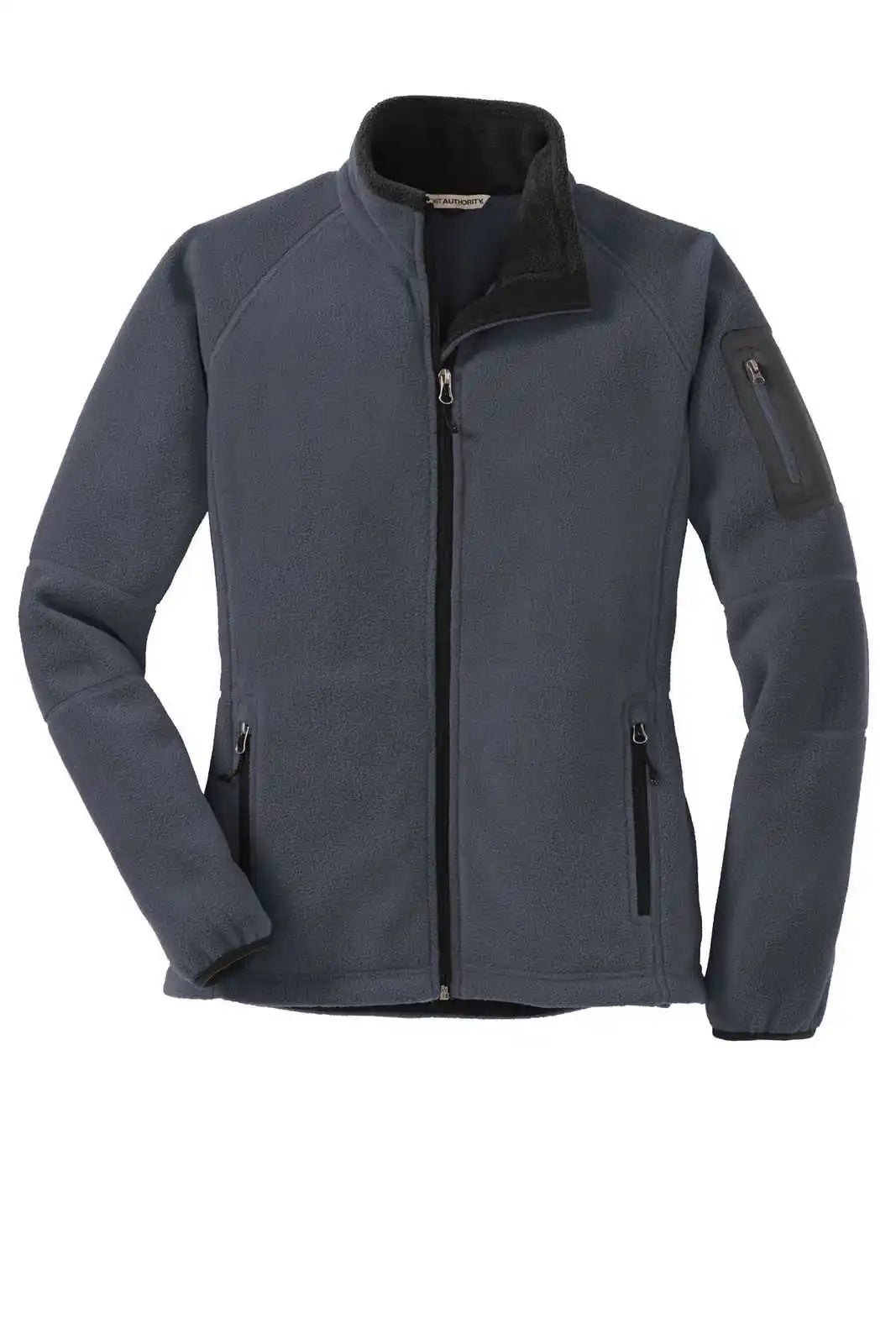 Port Authority L229 Ladies Enhanced Value Fleece Full-zip Jacket - Battleship Gray Black