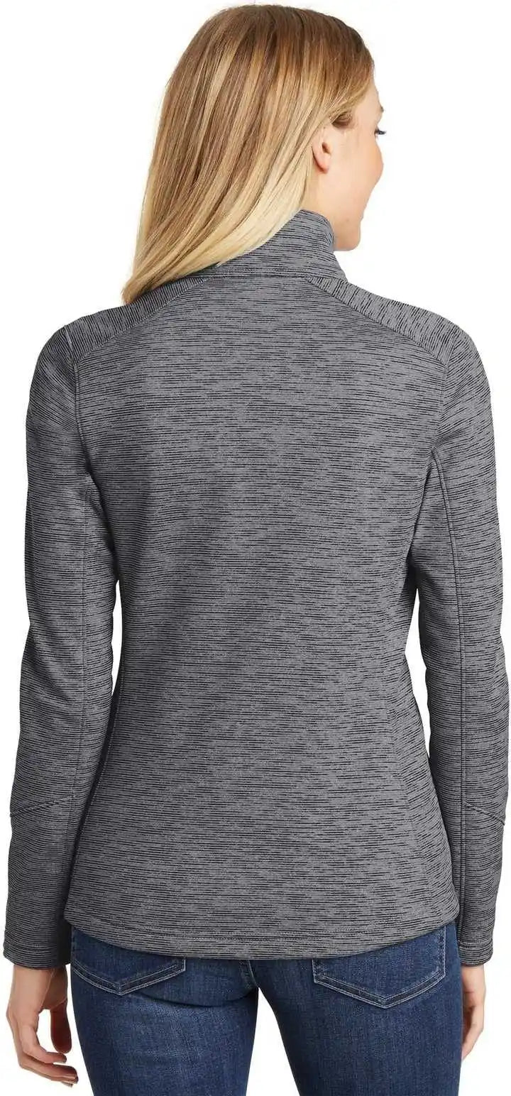 Port Authority L231 Ladies Digi Stripe Fleece Jacket - Black