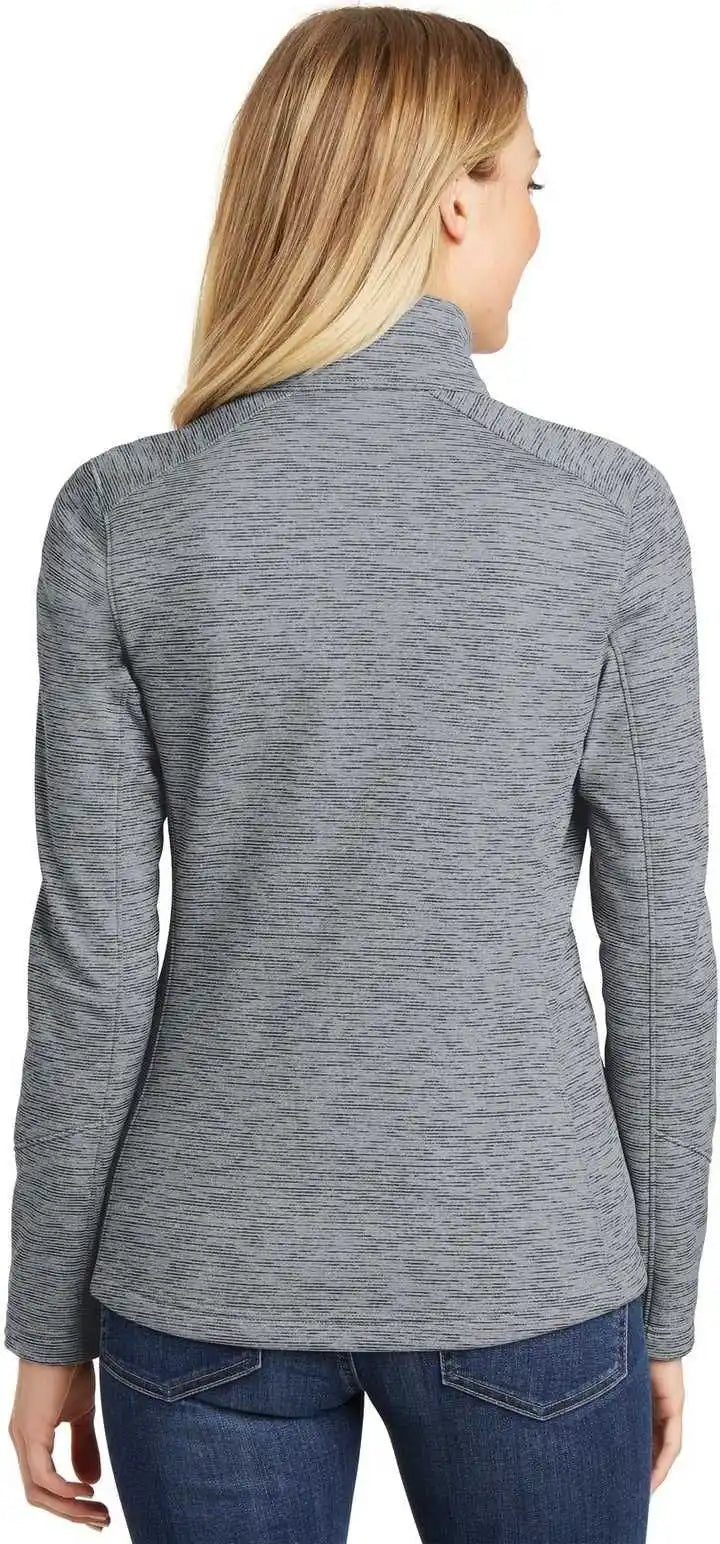 Port Authority L231 Ladies Digi Stripe Fleece Jacket - Gray