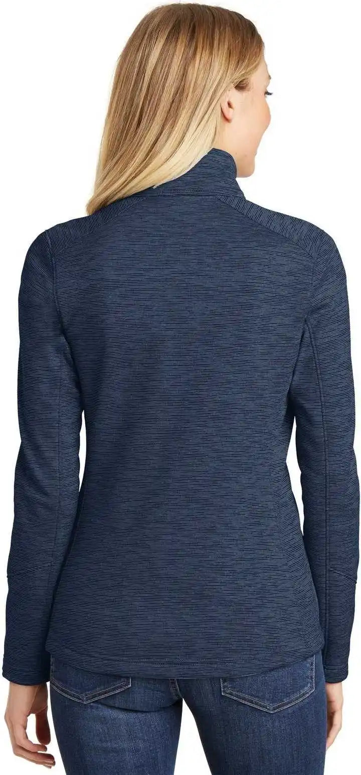 Port Authority L231 Ladies Digi Stripe Fleece Jacket - Navy