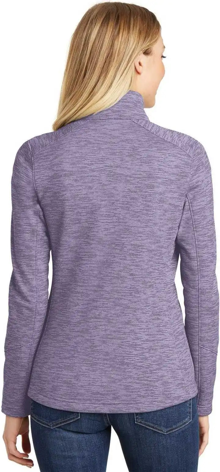 Port Authority L231 Ladies Digi Stripe Fleece Jacket - Purple