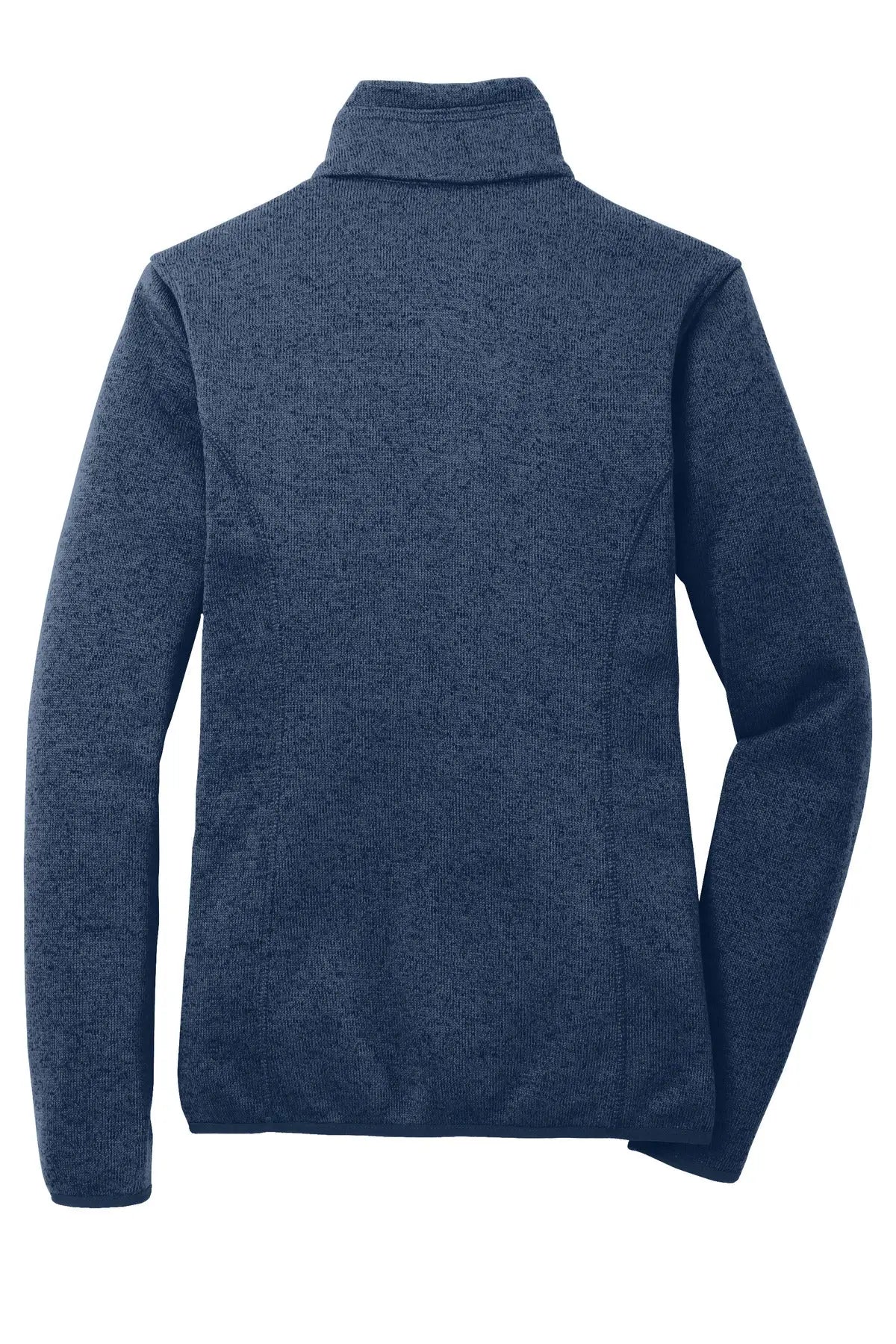 Port Authority L232 Women’s Sweater Fleece Jacket - River Blue Navy Heather - Ladies Xs