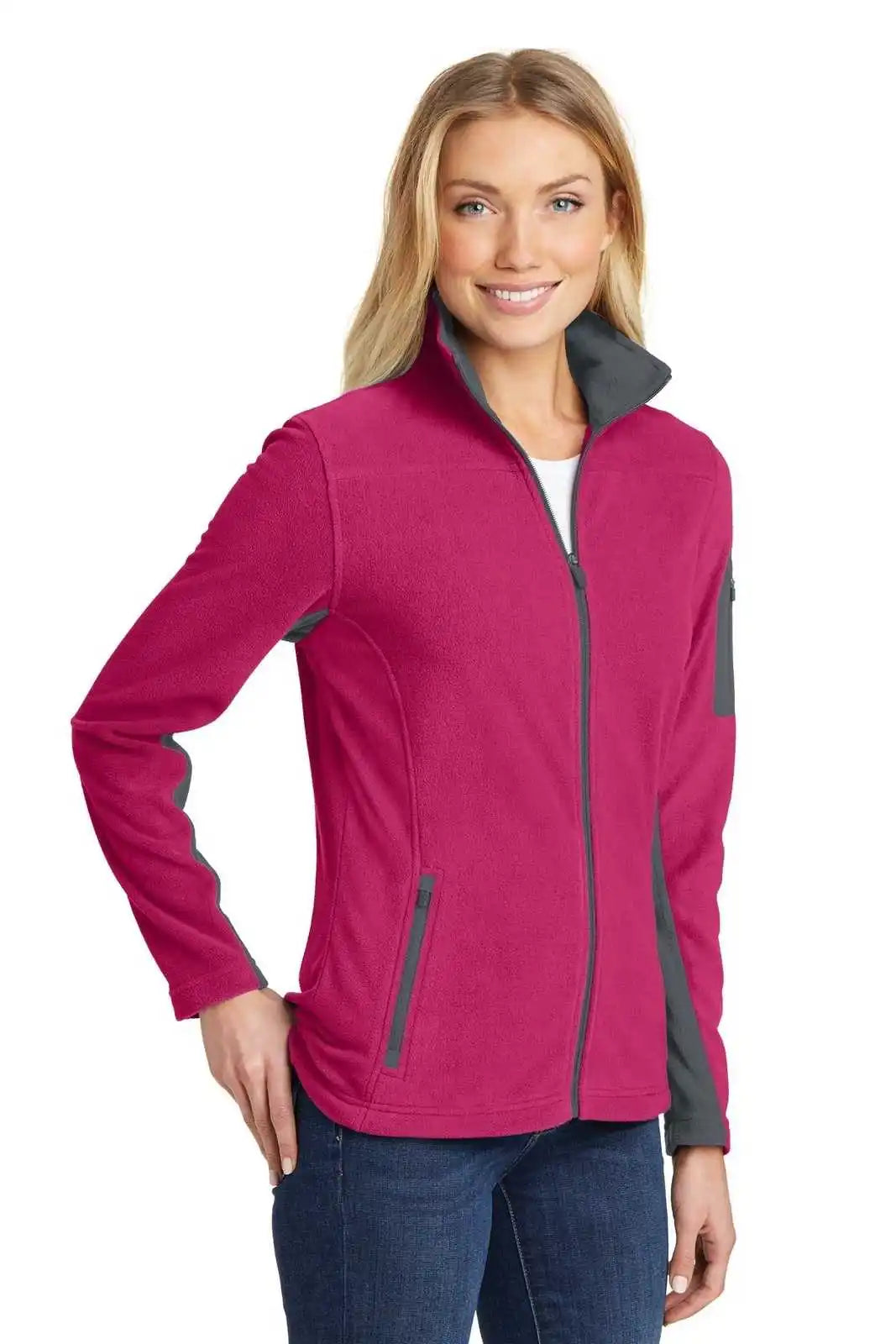 Port Authority L233 Ladies Summit Fleece Full-zip Jacket - Dark Fuchsia Magnet