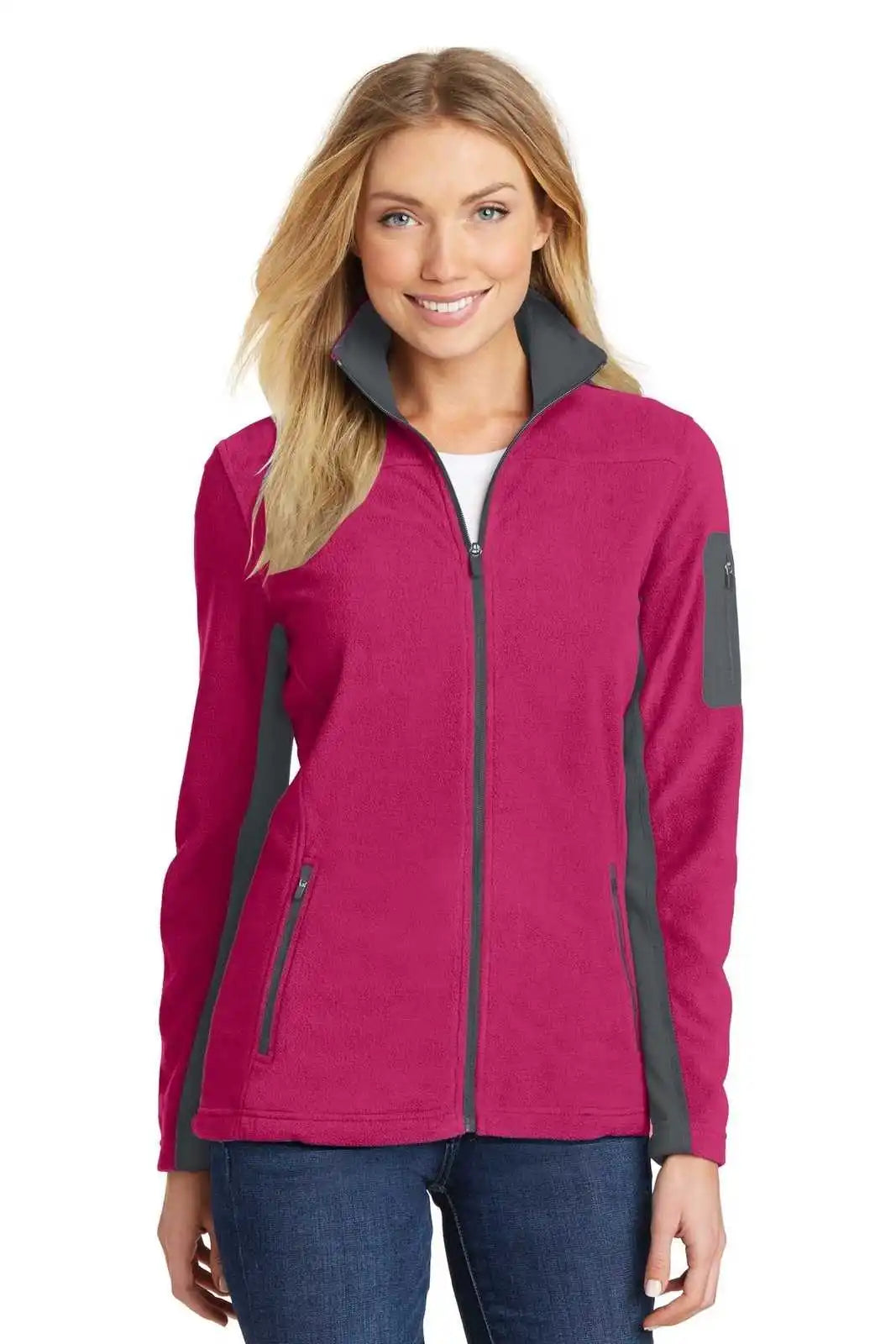 Port Authority L233 Ladies Summit Fleece Full-zip Jacket - Dark Fuchsia Magnet