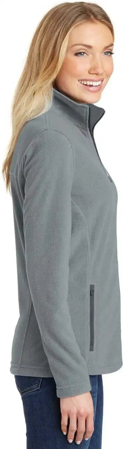 Port Authority L233 Ladies Summit Fleece Full Zip Jacket Frost Gray Magnet