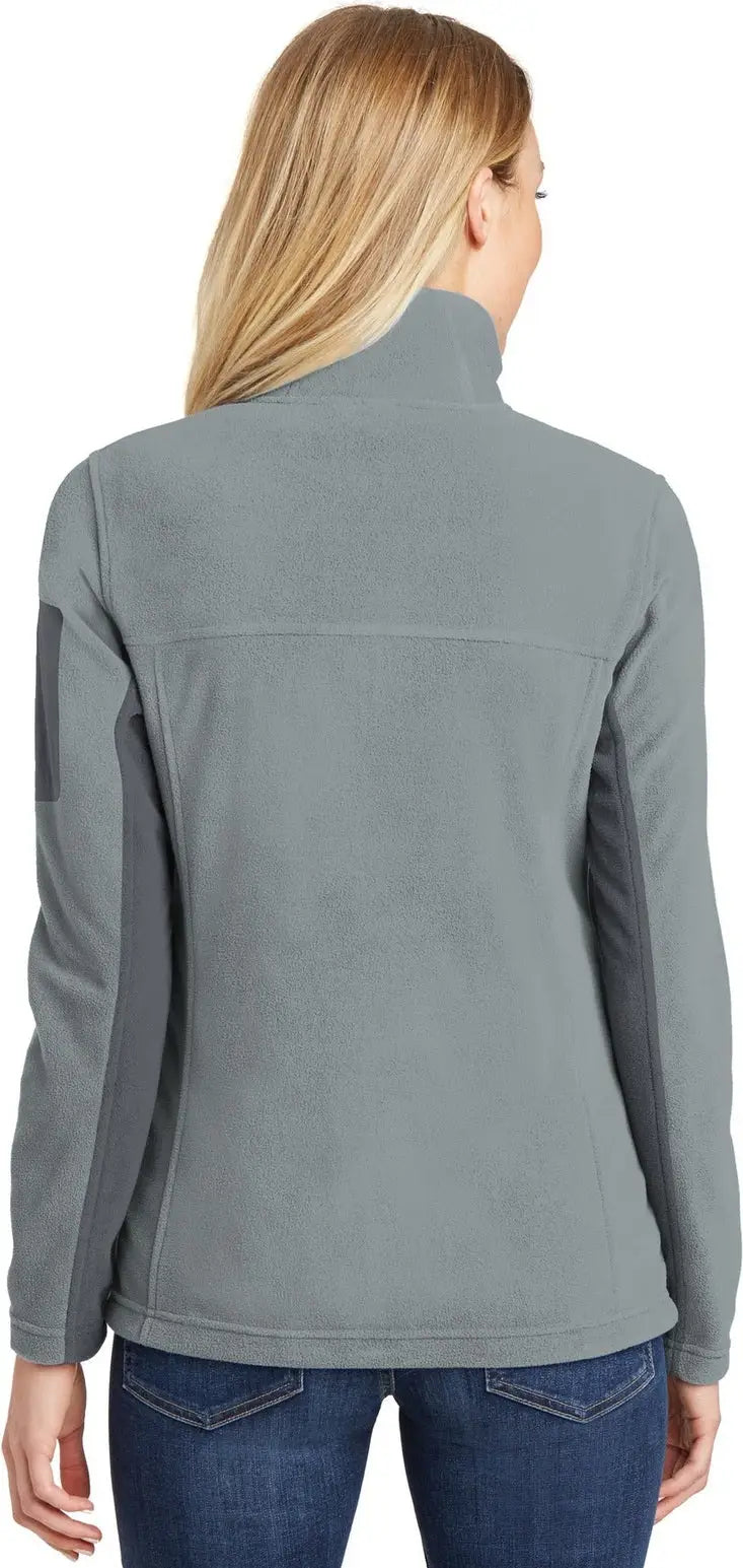 Port Authority L233 Women’s Summit Fleece Full-zip Jacket - Frost Gray Magnet