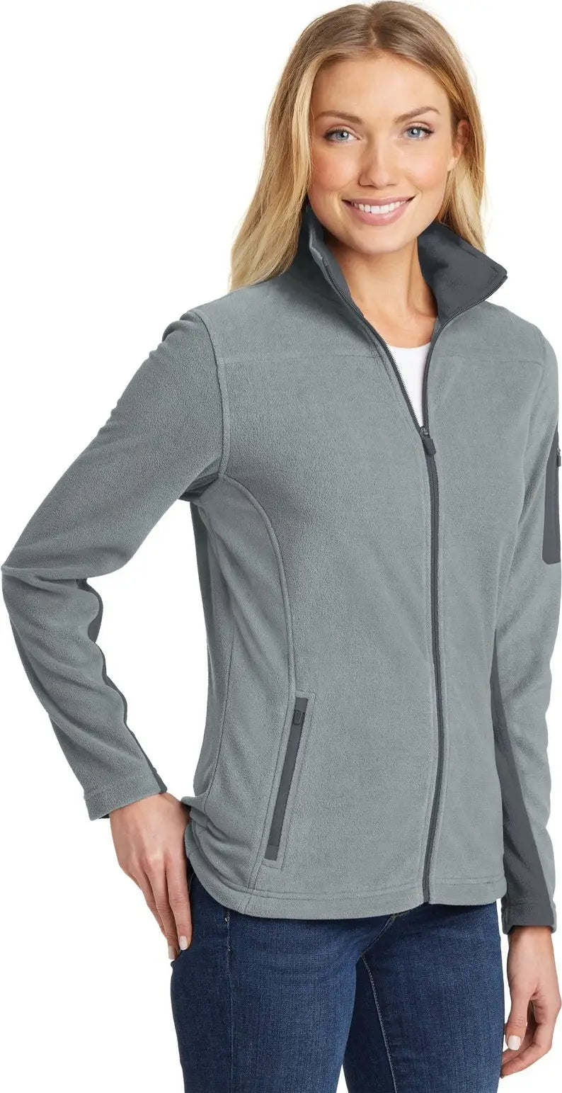Port Authority L233 Women’s Summit Fleece Full-zip Jacket - Frost Gray Magnet