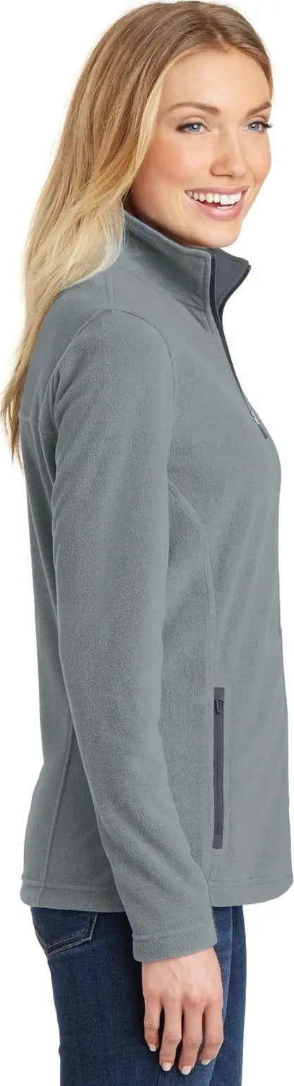 Port Authority L233 Women’s Summit Fleece Full-zip Jacket - Frost Gray Magnet