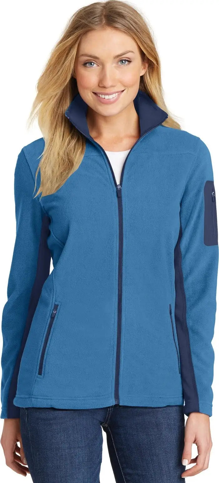 Port Authority L233 Women’s Summit Fleece Full-zip Jacket - Regal Blue Dress Navy - Blue/ / Ladies Xs