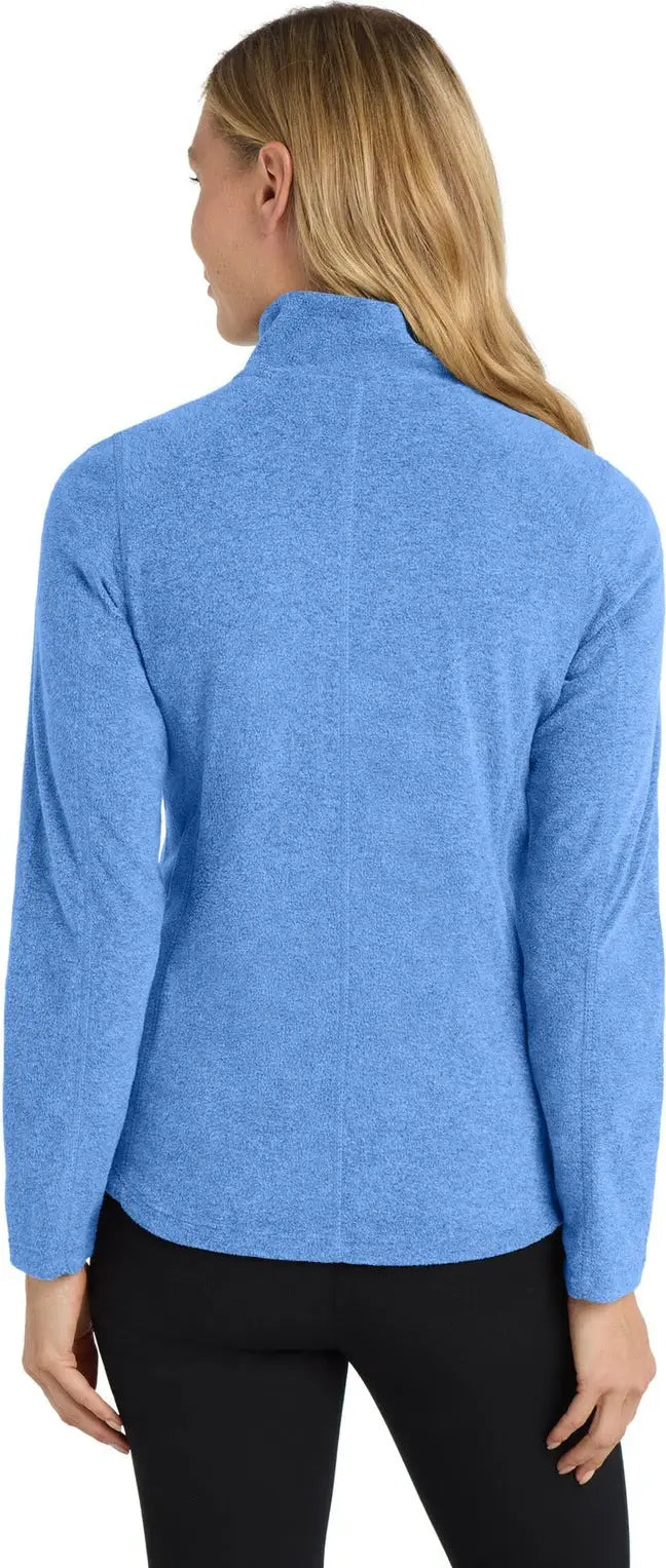 Port Authority L235 Women’s Heather Microfleece Full-zip Jacket - Light Royal