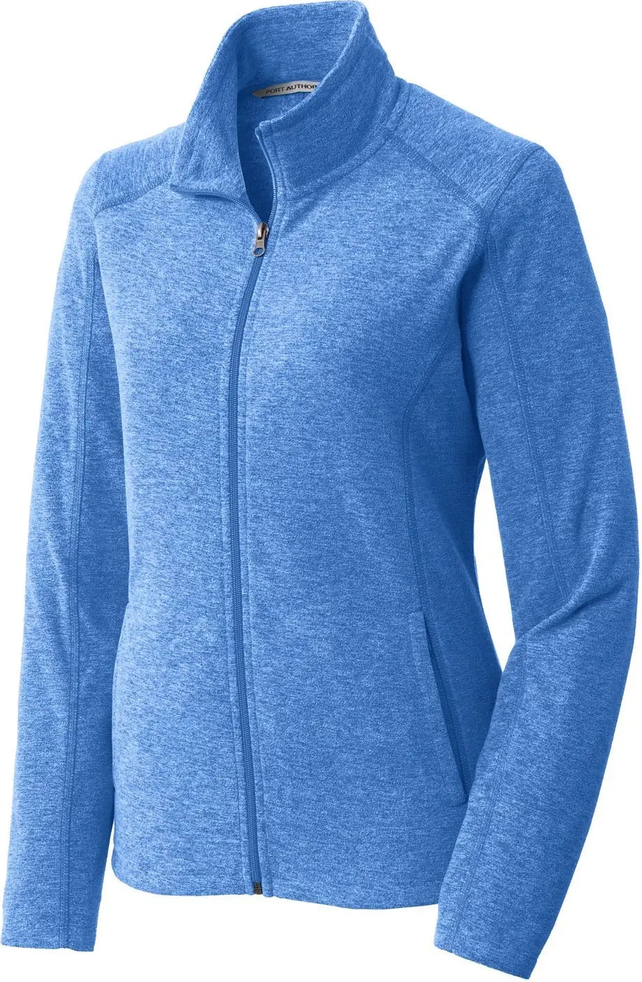 Port Authority L235 Women’s Heather Microfleece Full-zip Jacket - Light Royal