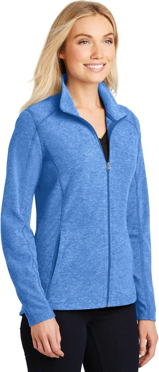 Port Authority L235 Women’s Heather Microfleece Full-zip Jacket - Light Royal