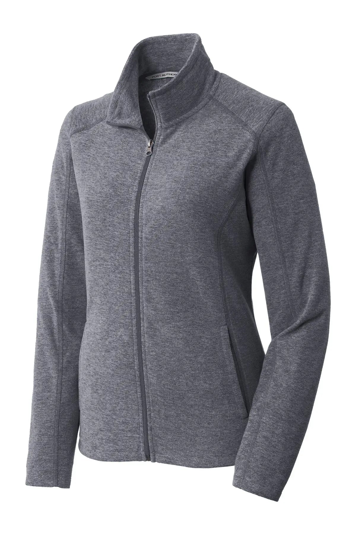 Port Authority L235 Women’s Heather Microfleece Full-zip Jacket - True Navy