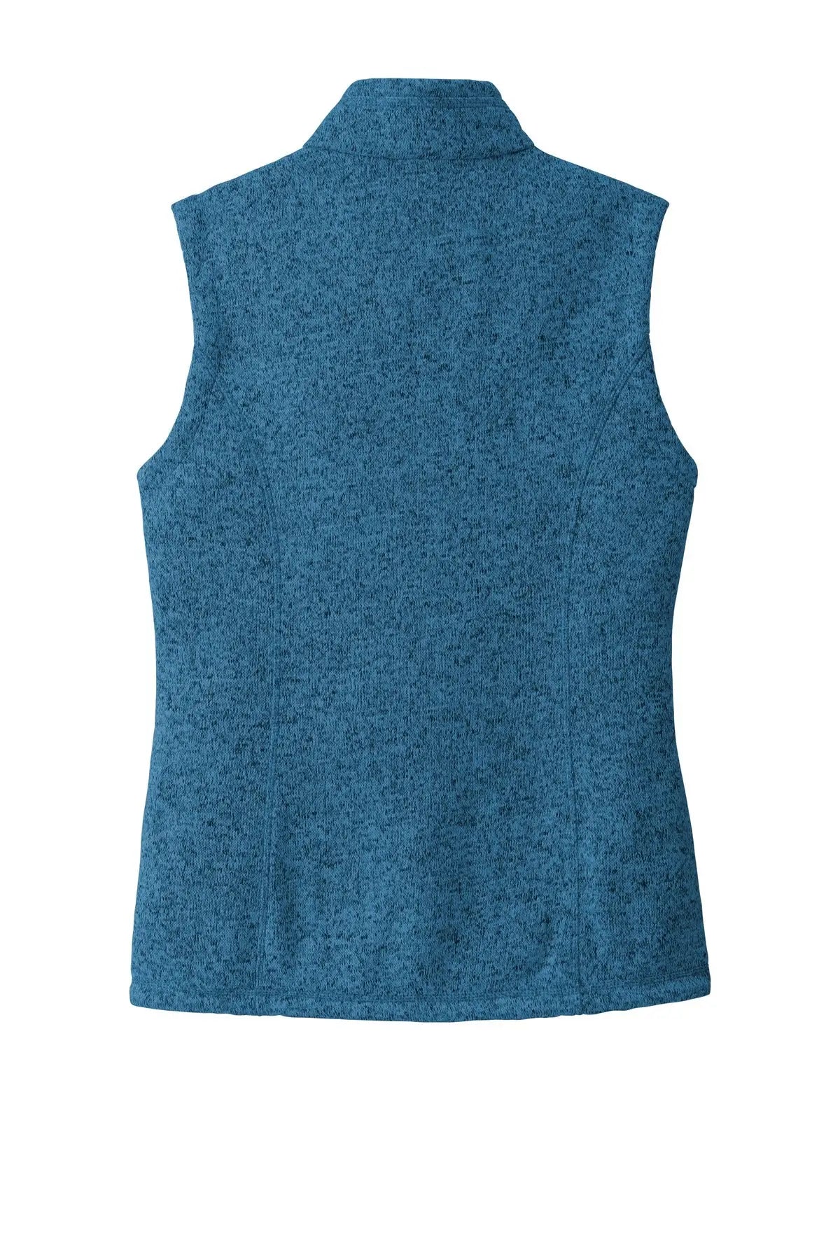 Port Authority L236 Women’s Sweater Fleece Vest - Medium Blue Heather