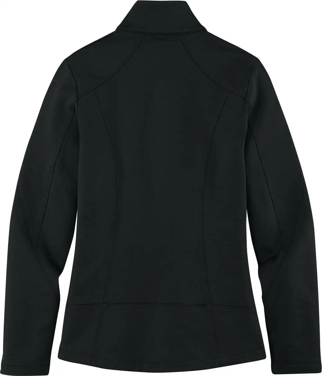 Port Authority L239 Women’s Grid Fleece Jacket - Deep Black - Ladies Xs