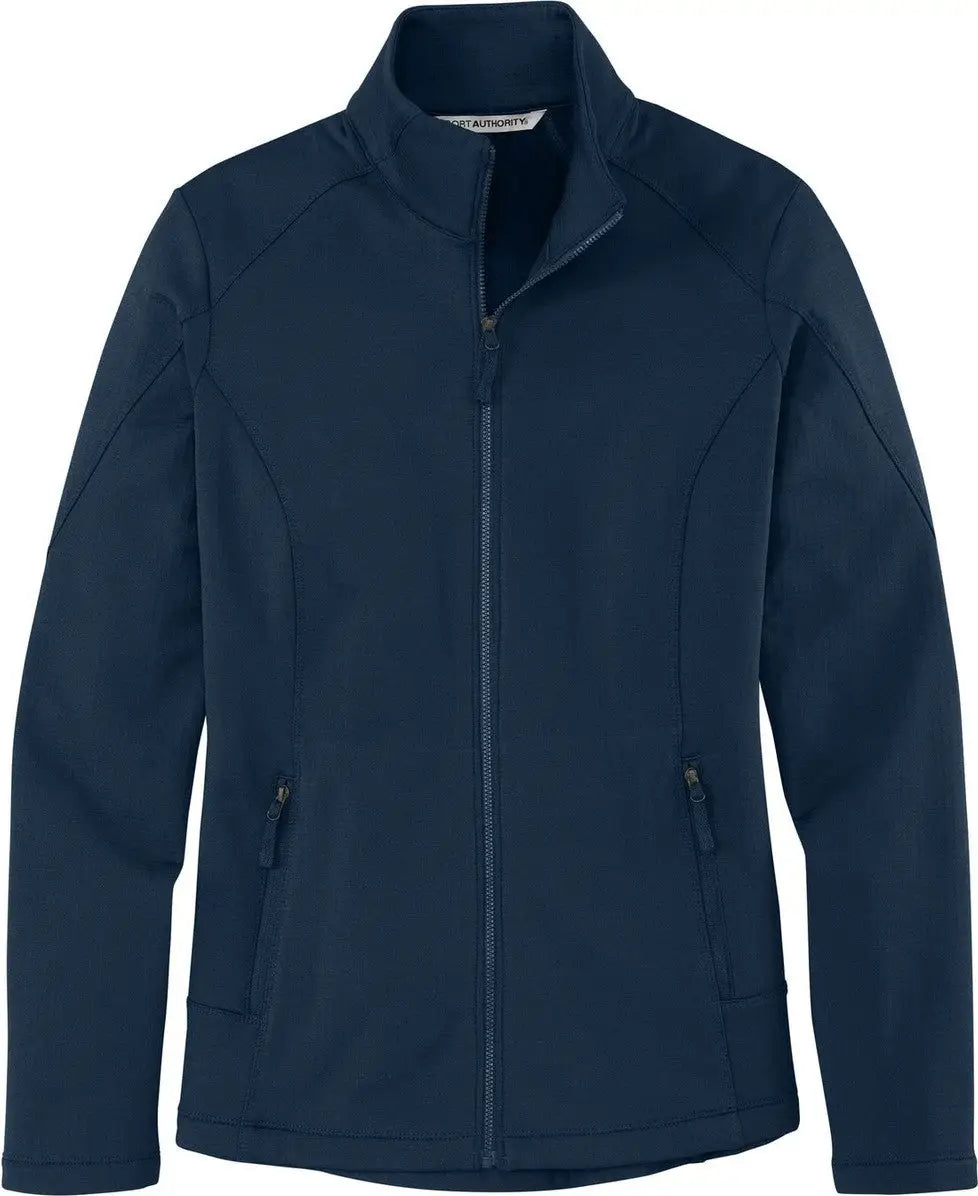 Port Authority L239 Women’s Grid Fleece Jacket - River Blue Navy