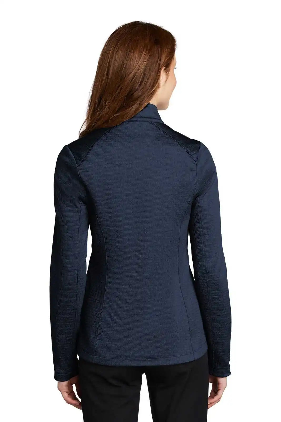 Port Authority L249 Ladies Diamond Heather Fleece Full-zip Jacket - Dress Blue Navy