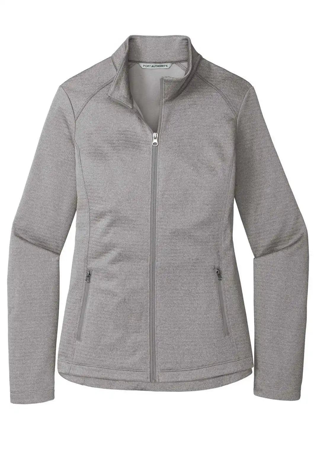 Port Authority L249 Ladies Diamond Heather Fleece Full-zip Jacket L249gusty Gray
