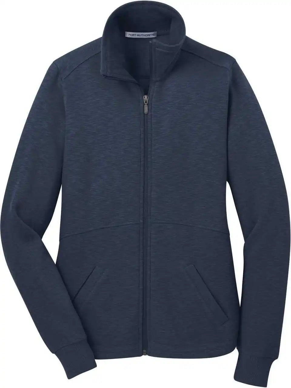 Port Authority L293 Ladies Slub Fleece Full-zip Jacket - Navy
