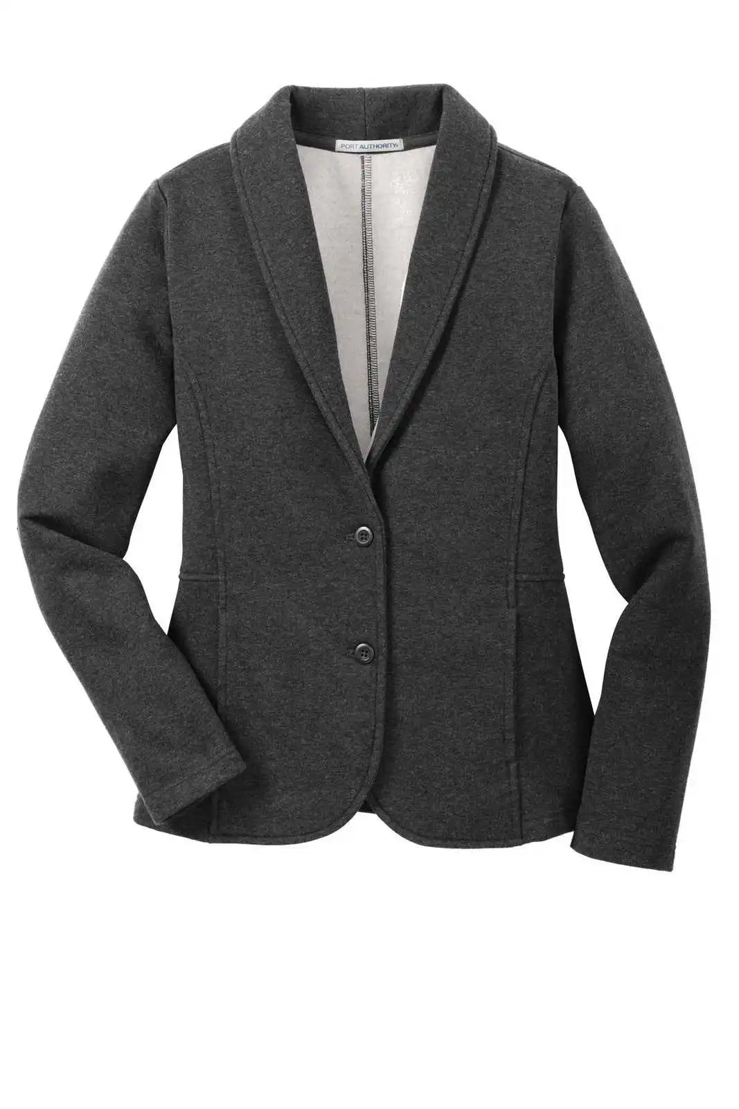Port Authority L298 Ladies Fleece Blazer - Dark Charcoal Heather