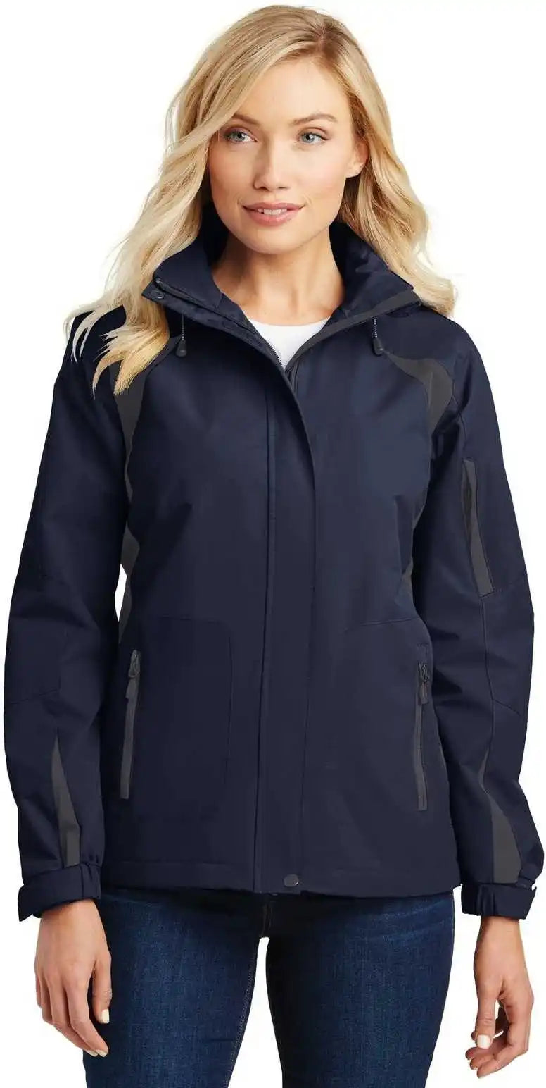 Port Authority L304 Ladies All-season Ii Jacket - True Navy Iron Gray
