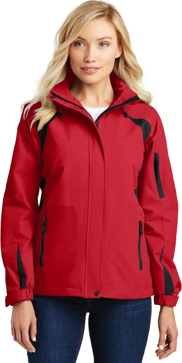 Port Authority L304 Women’s All-season Ii Jacket - True Red Black