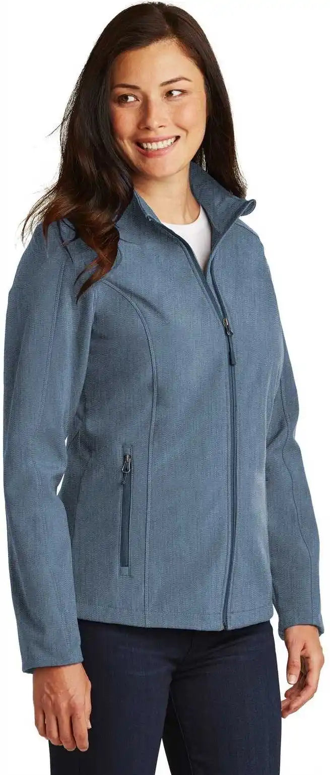 Port Authority L317 Ladies Core Soft Shell Jacket - Navy Heather