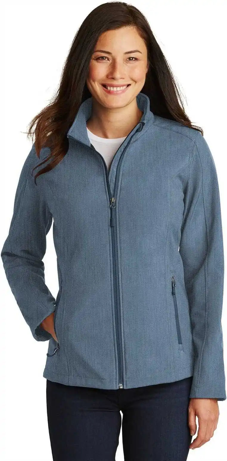 Port Authority L317 Ladies Core Soft Shell Jacket - Navy Heather