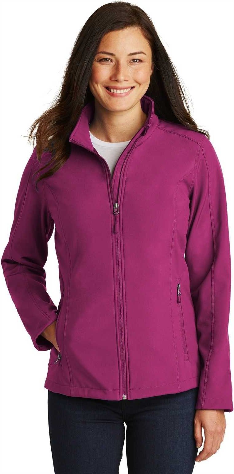 Port Authority L317 Ladies Core Soft Shell Jacket - Very Berry