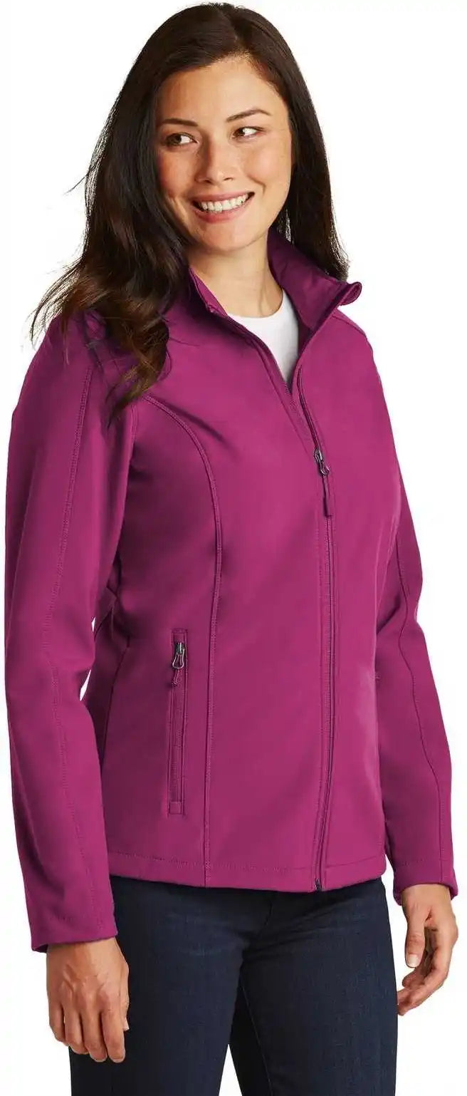 Port Authority L317 Ladies Core Soft Shell Jacket - Very Berry