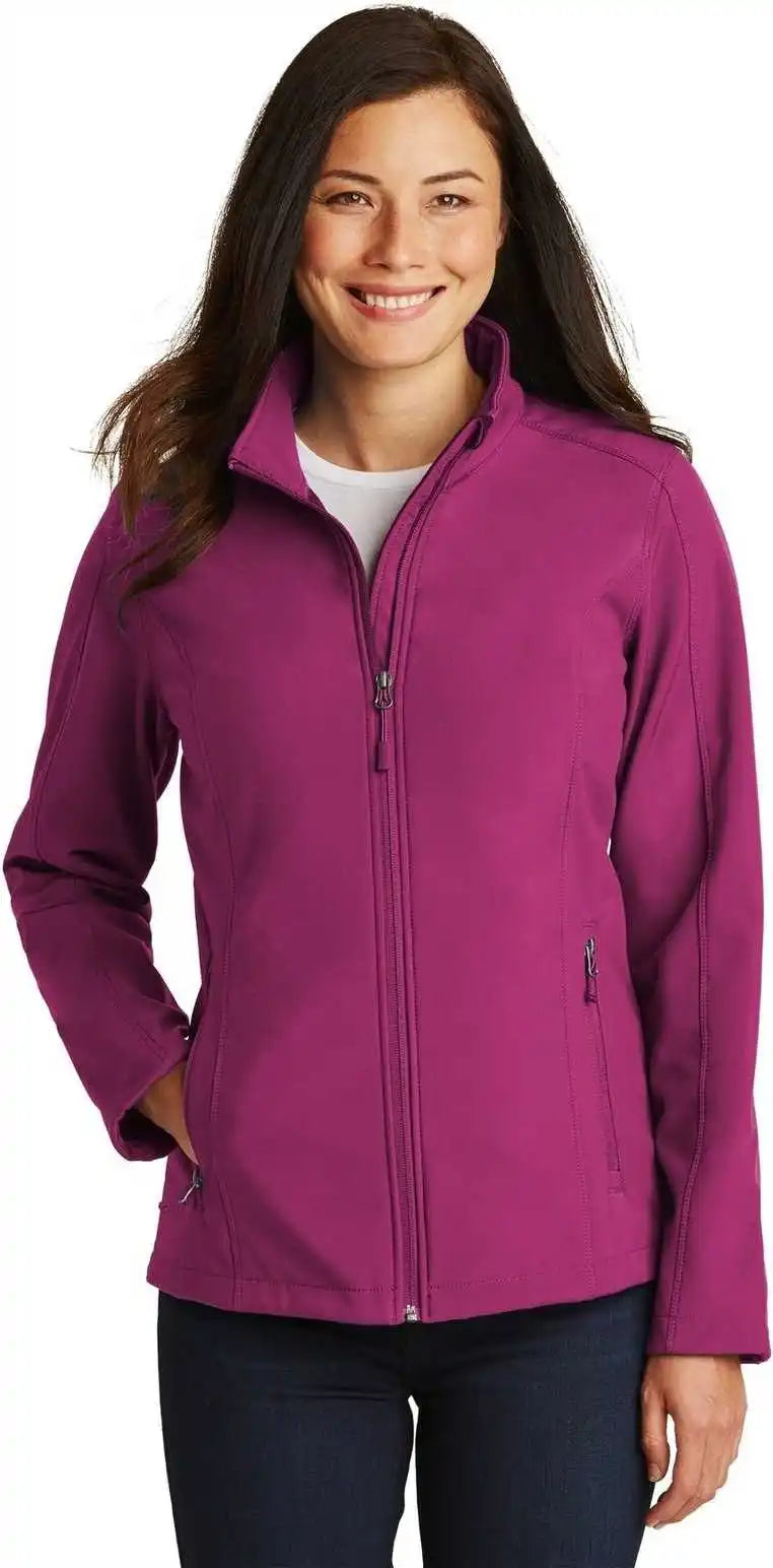 Port Authority L317 Ladies Core Soft Shell Jacket - Very Berry