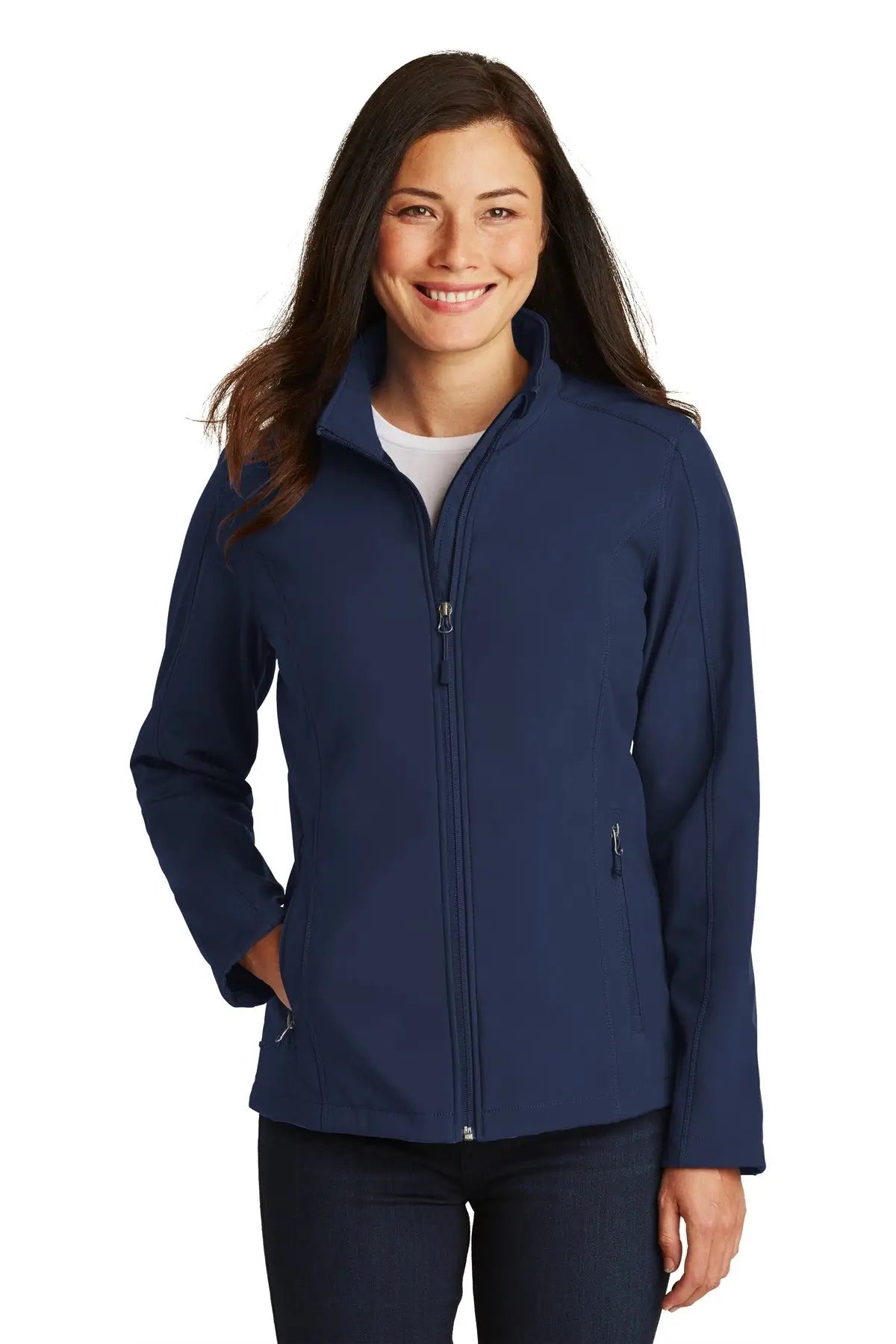 Port Authority L317 Women’s Core Soft Shell Jacket - Dress Blue Navy - Ladies Xs