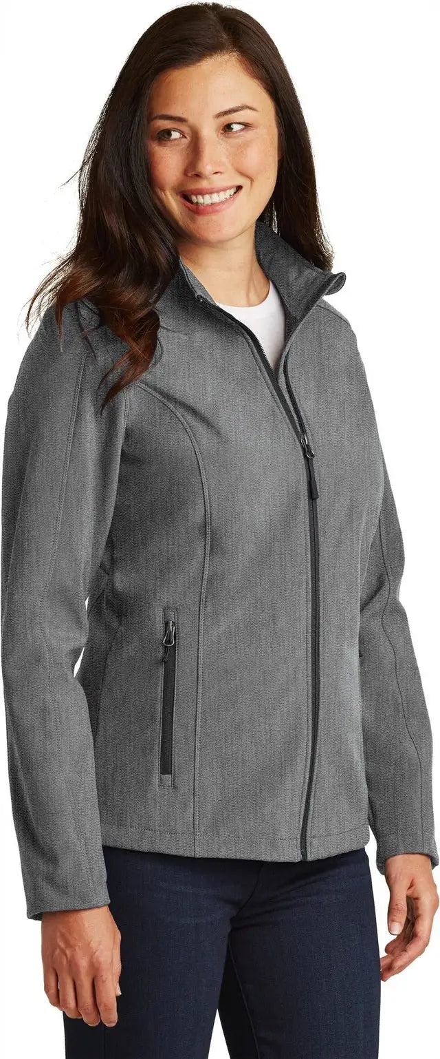 Port Authority L317 Women’s Core Soft Shell Jacket - Pearl Gray Heather