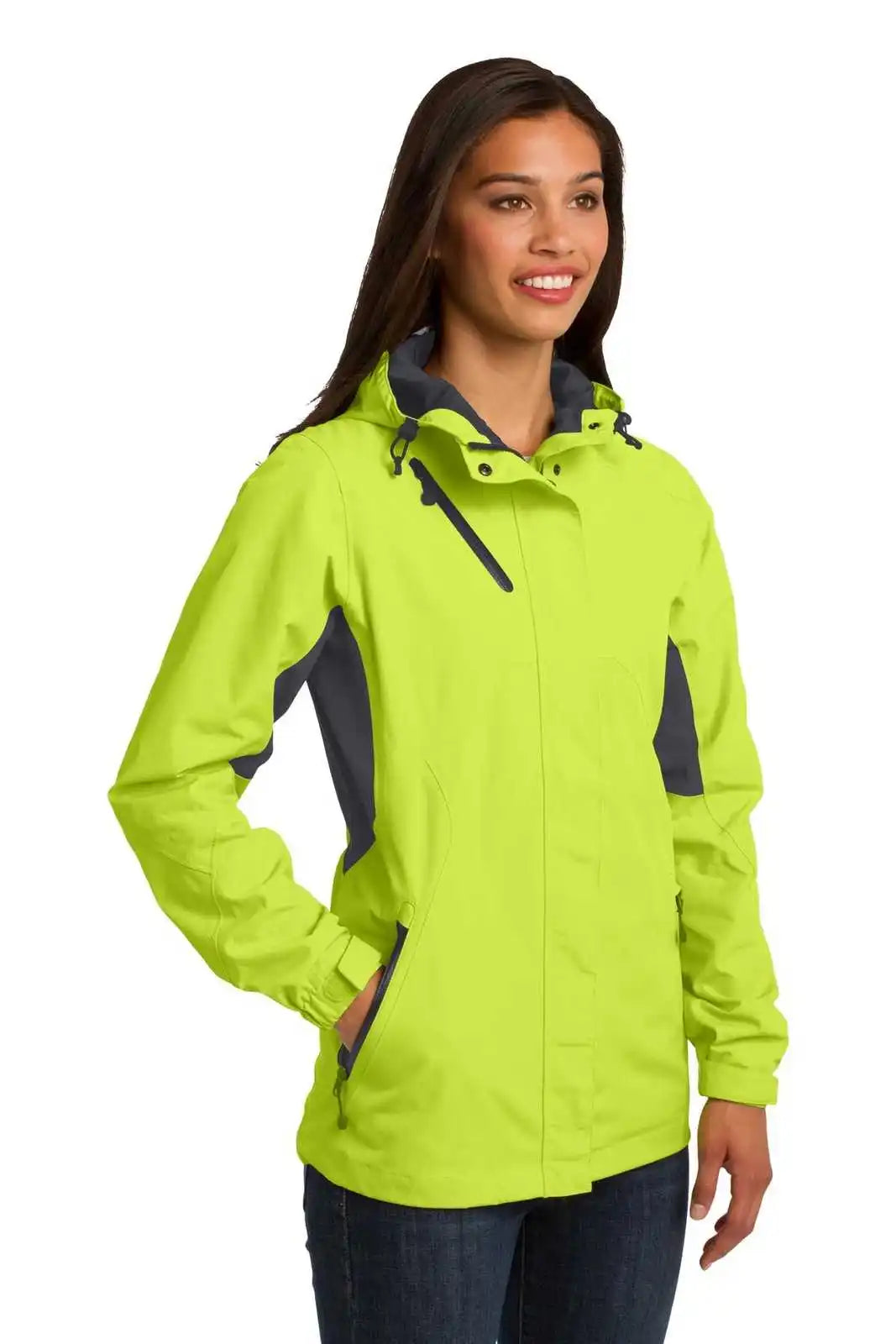 Port Authority L322 Ladies Cascade Waterproof Jacket - Charge Green Magnet
