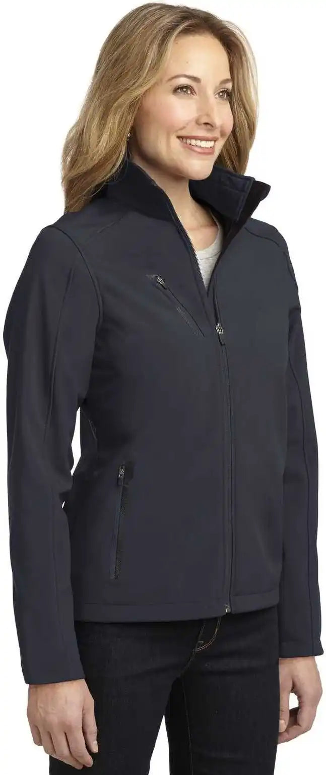 Port Authority L324 Ladies Welded Soft Shell Jacket - Battleship Gray