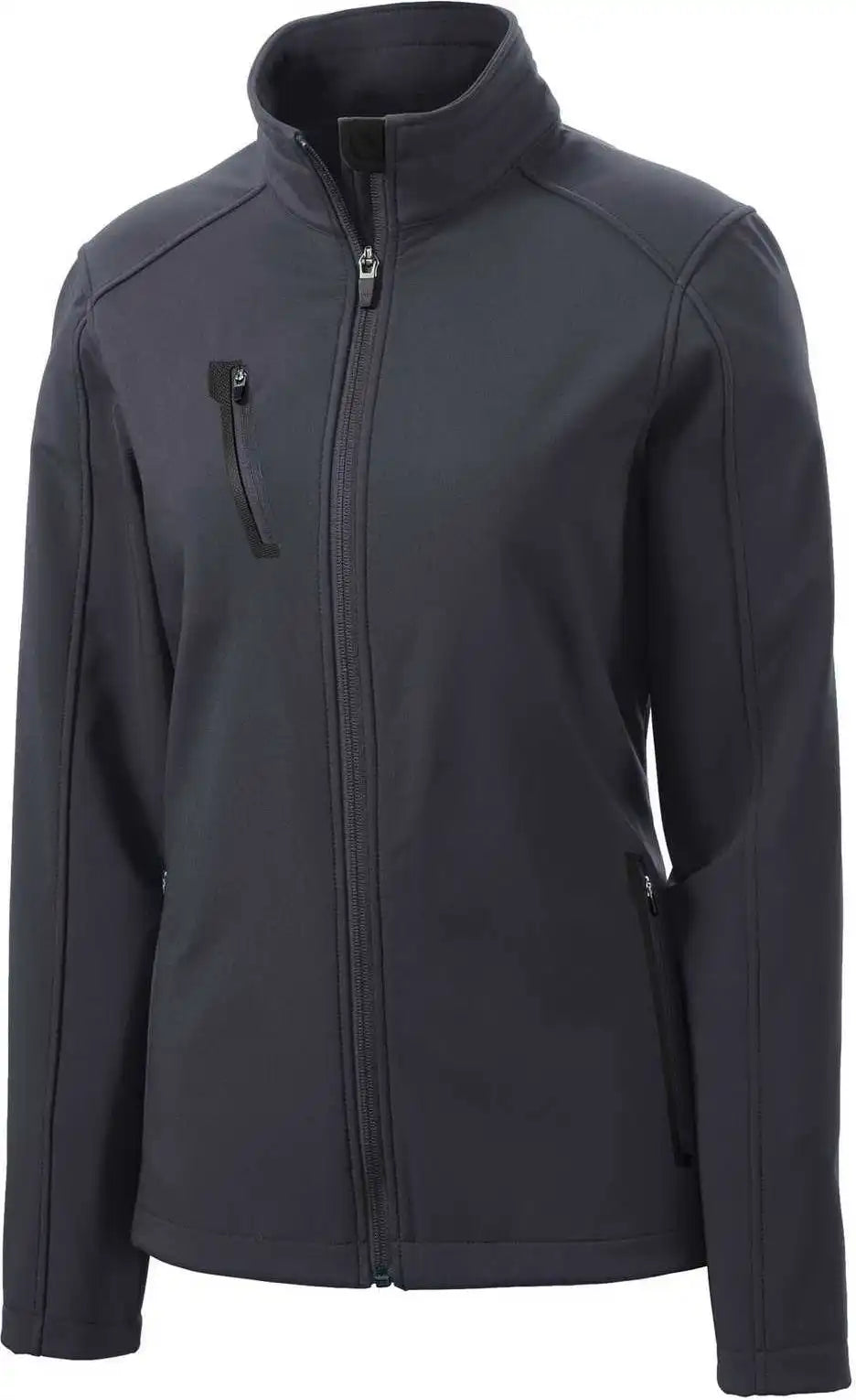 Port Authority L324 Ladies Welded Soft Shell Jacket - Battleship Gray