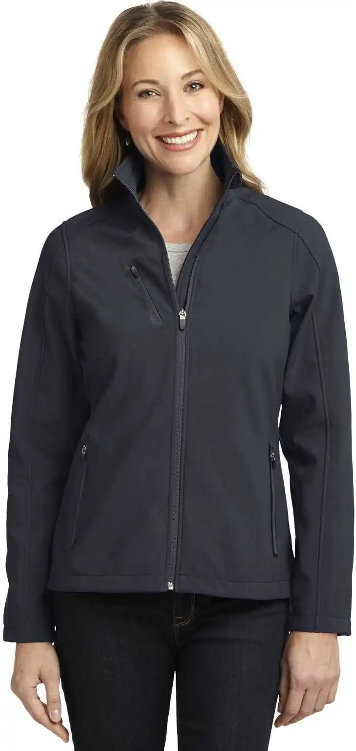Port Authority L324 Ladies Welded Soft Shell Jacket - Battleship Gray