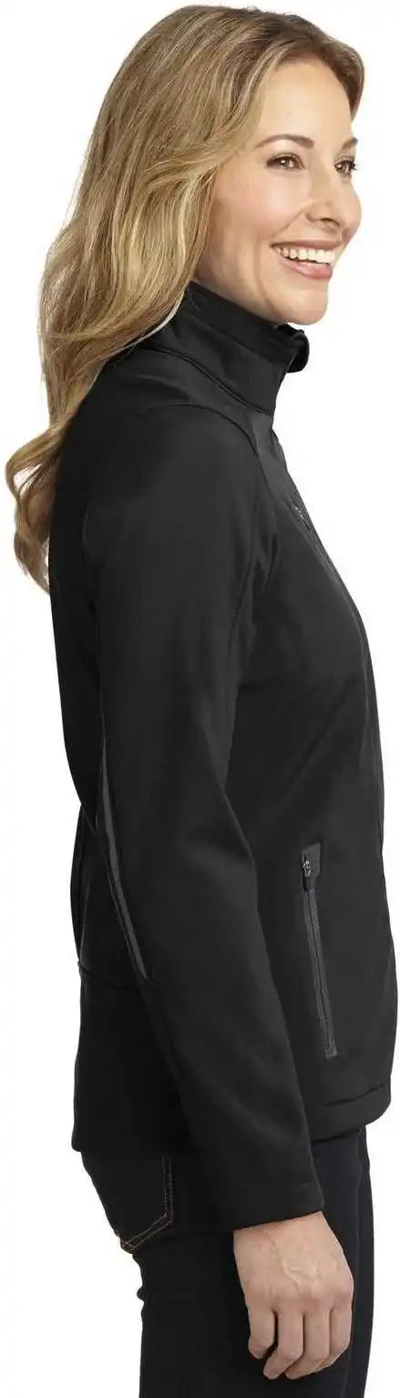 Port Authority L324 Ladies Welded Soft Shell Jacket - Black
