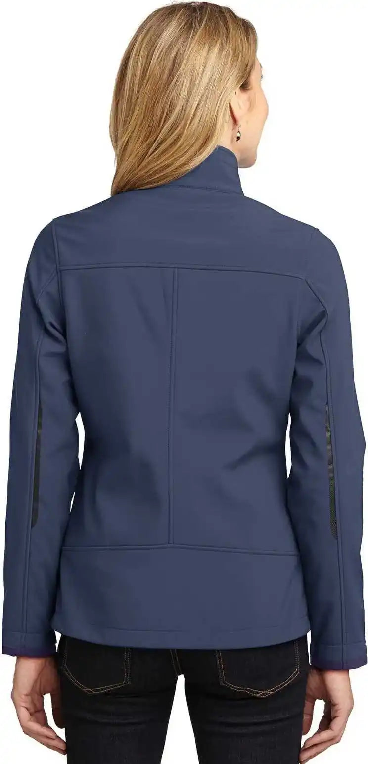 Port Authority L324 Ladies Welded Soft Shell Jacket - Dress Blue Navy