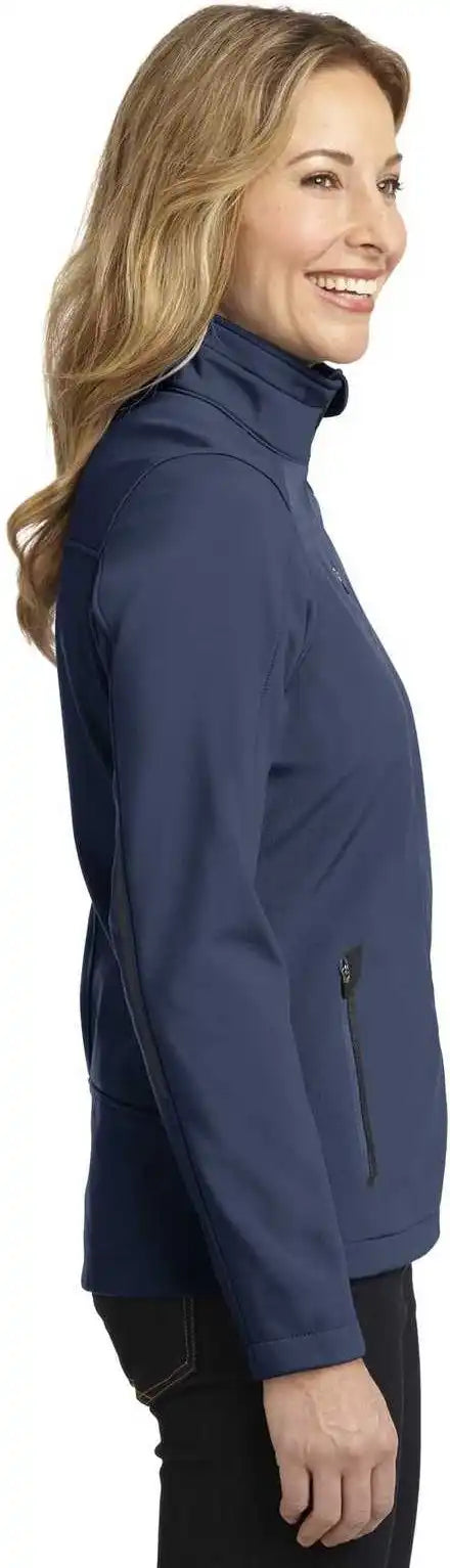 Port Authority L324 Ladies Welded Soft Shell Jacket - Dress Blue Navy