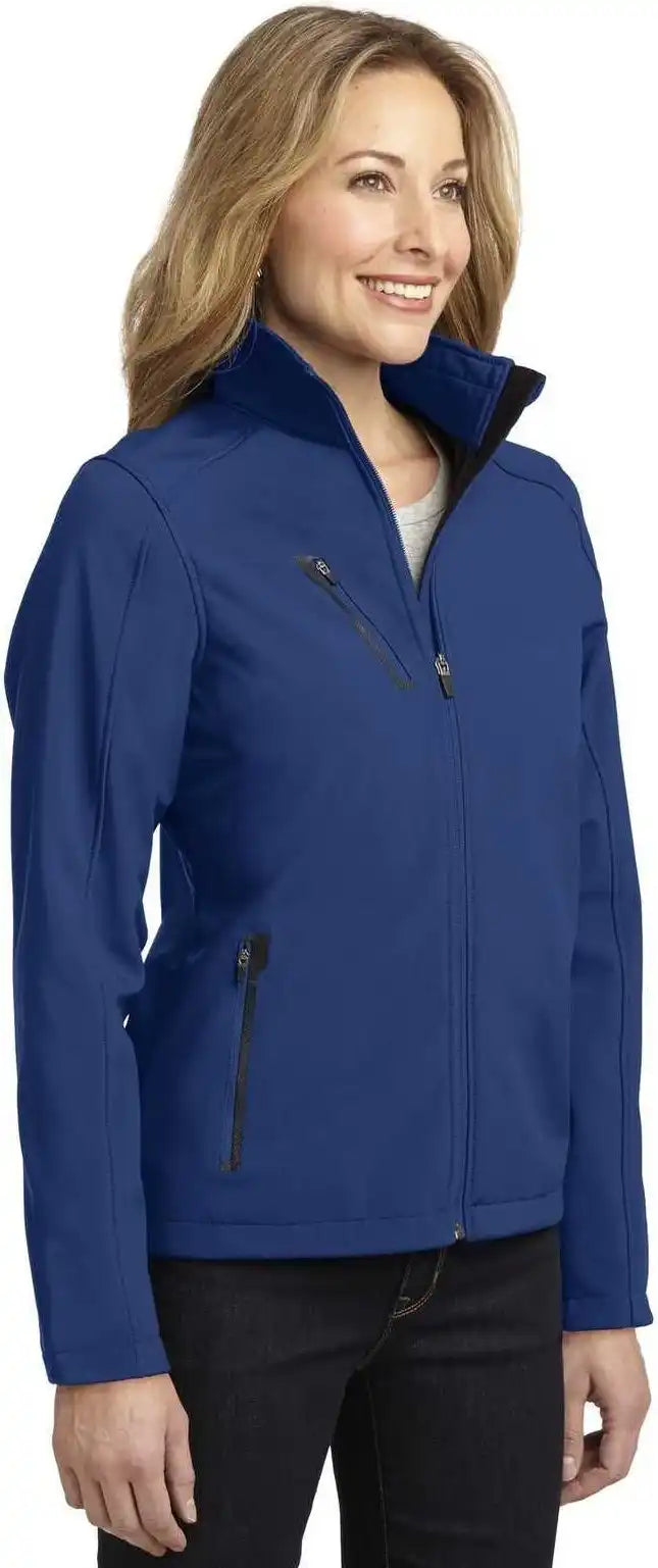 Port Authority L324 Ladies Welded Soft Shell Jacket Estate Blue