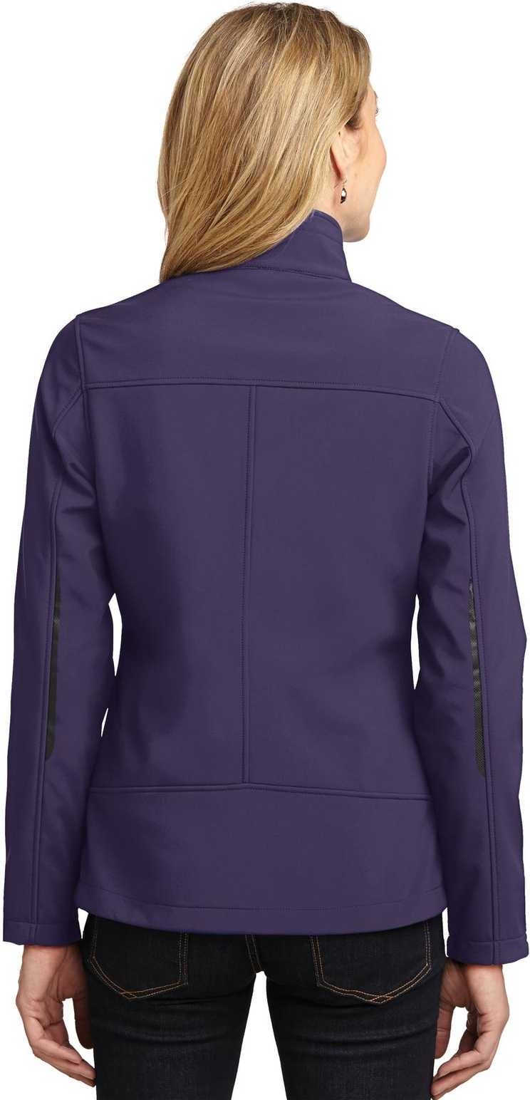 Port Authority L324 Ladies Welded Soft Shell Jacket - Posh Purple