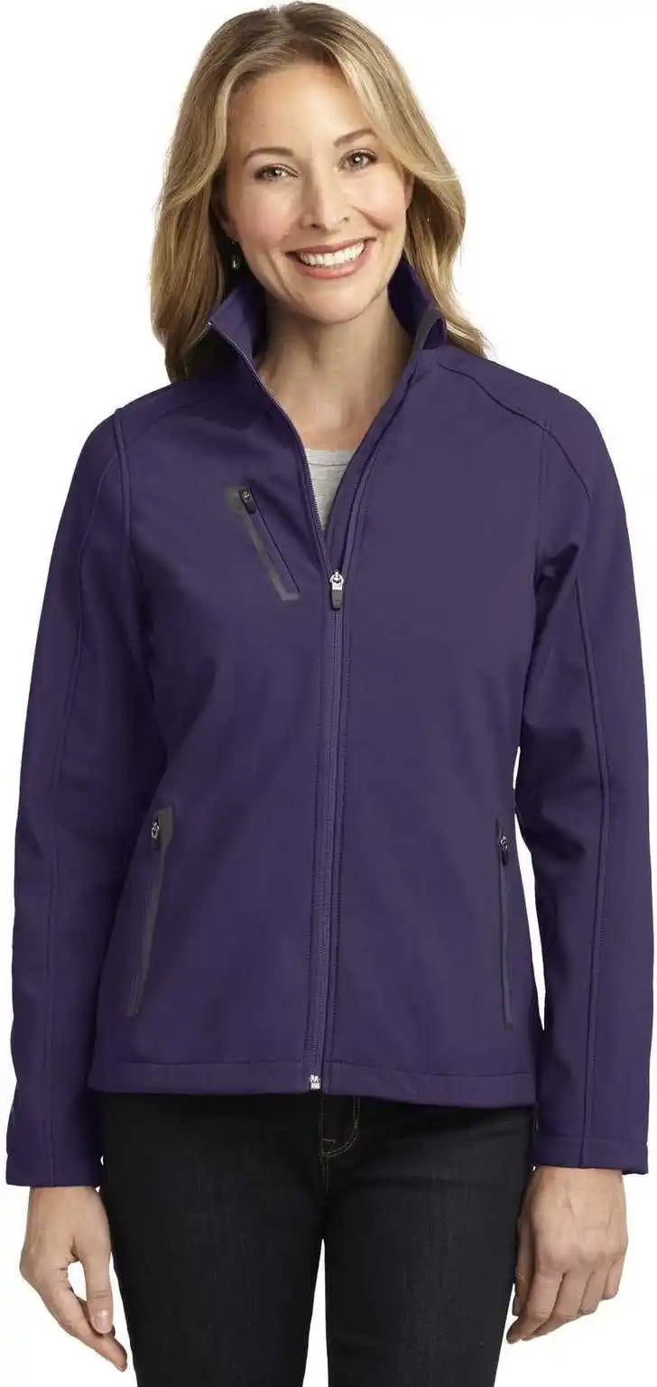 Port Authority L324 Ladies Welded Soft Shell Jacket - Posh Purple