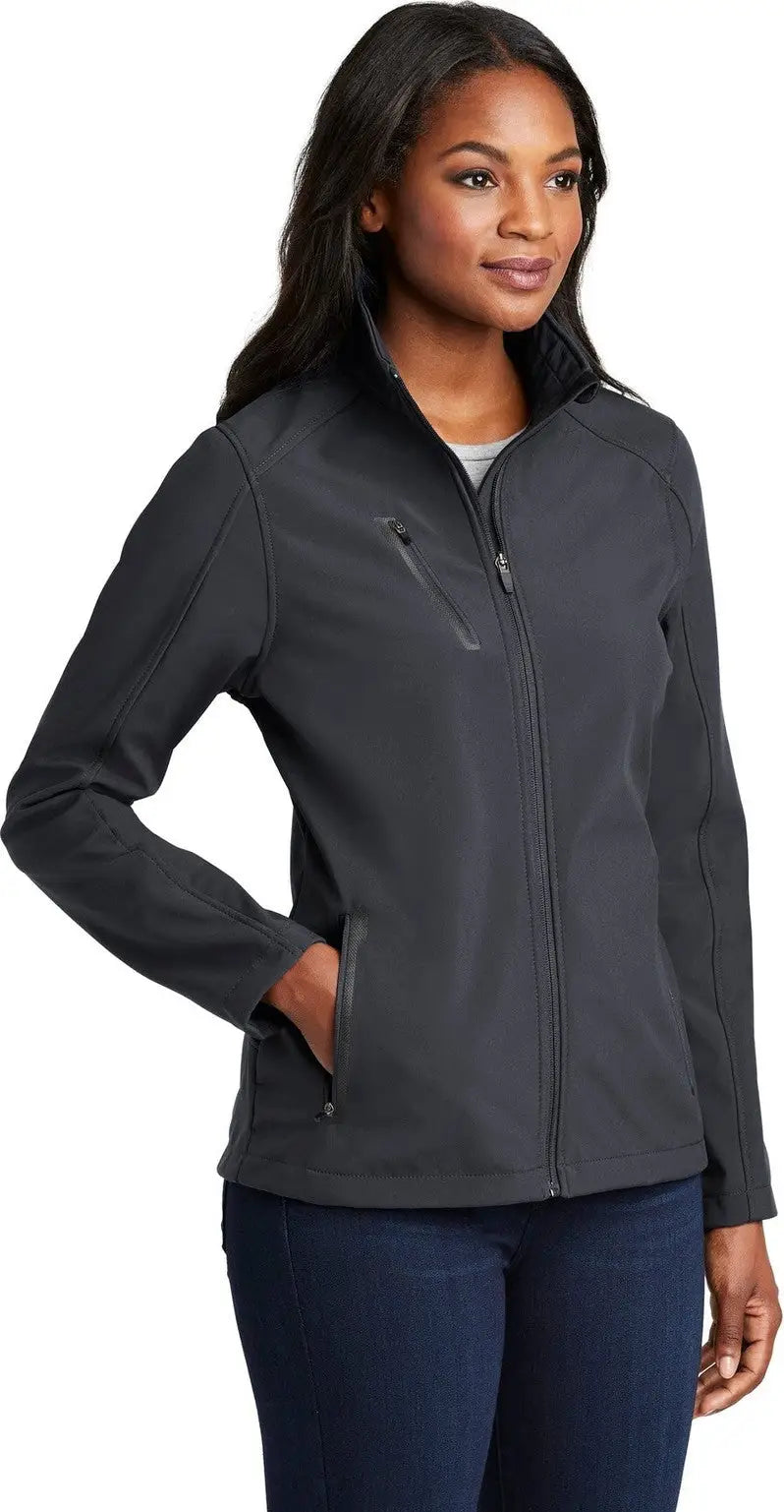Port Authority L324 Women’s Welded Soft Shell Jacket - Battleship Gray