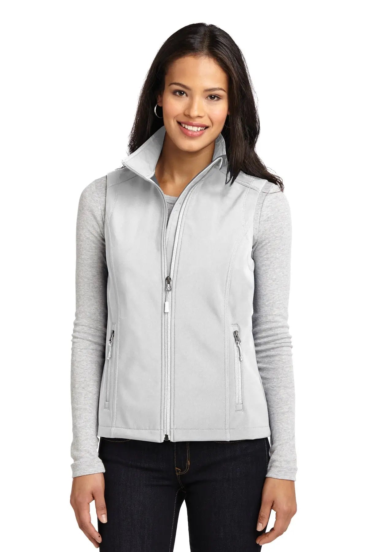 Port Authority L325 Women’s Core Soft Shell Vest - Marshmallow