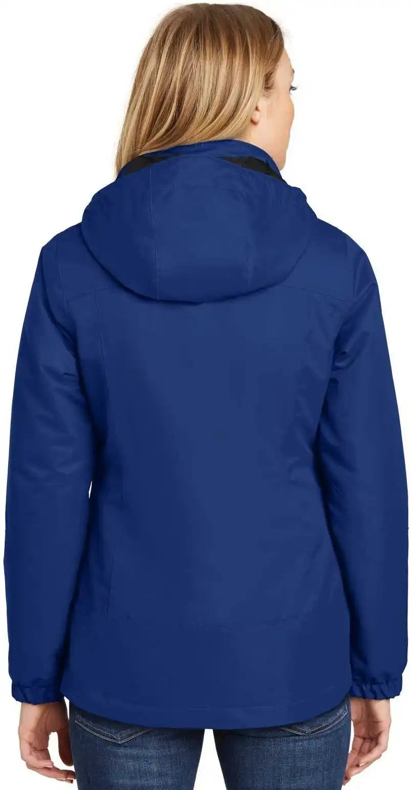 Port Authority L332 Ladies Vortex Waterproof 3 in 1 Jacket Night Sky Blue Black