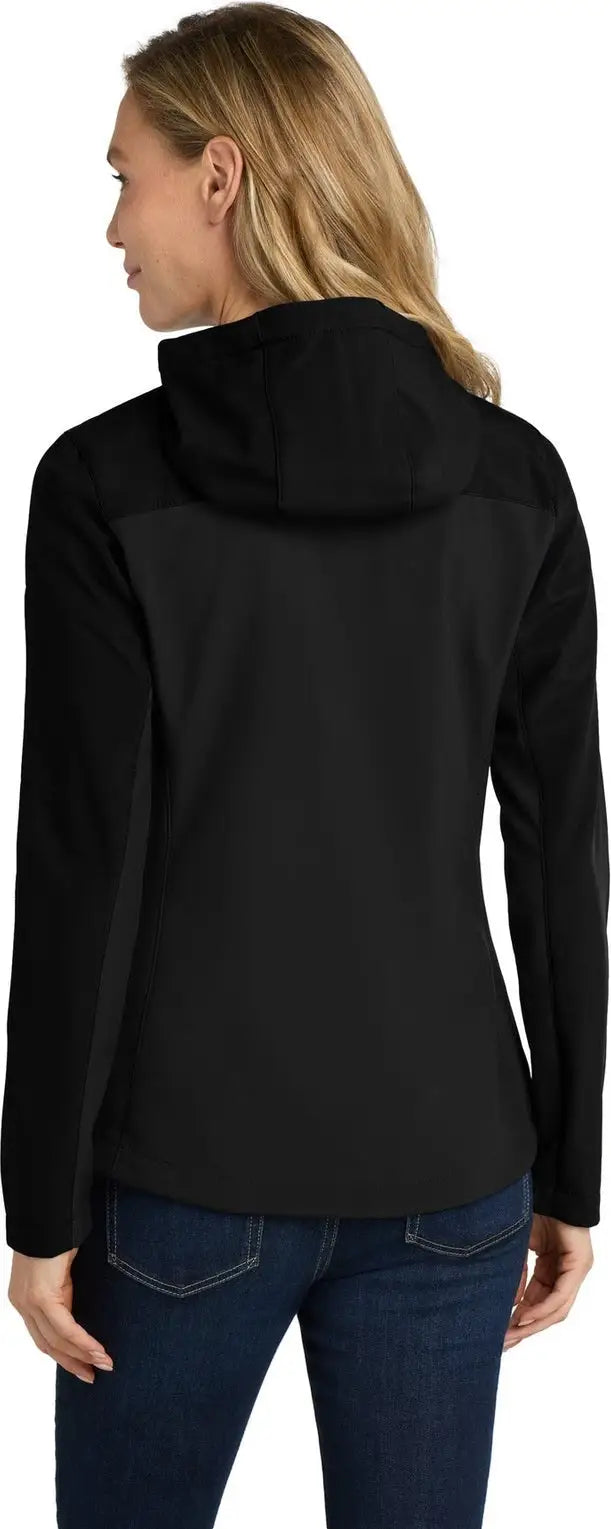 Port Authority L335 Women’s Hooded Core Soft Shell Jacket - Black