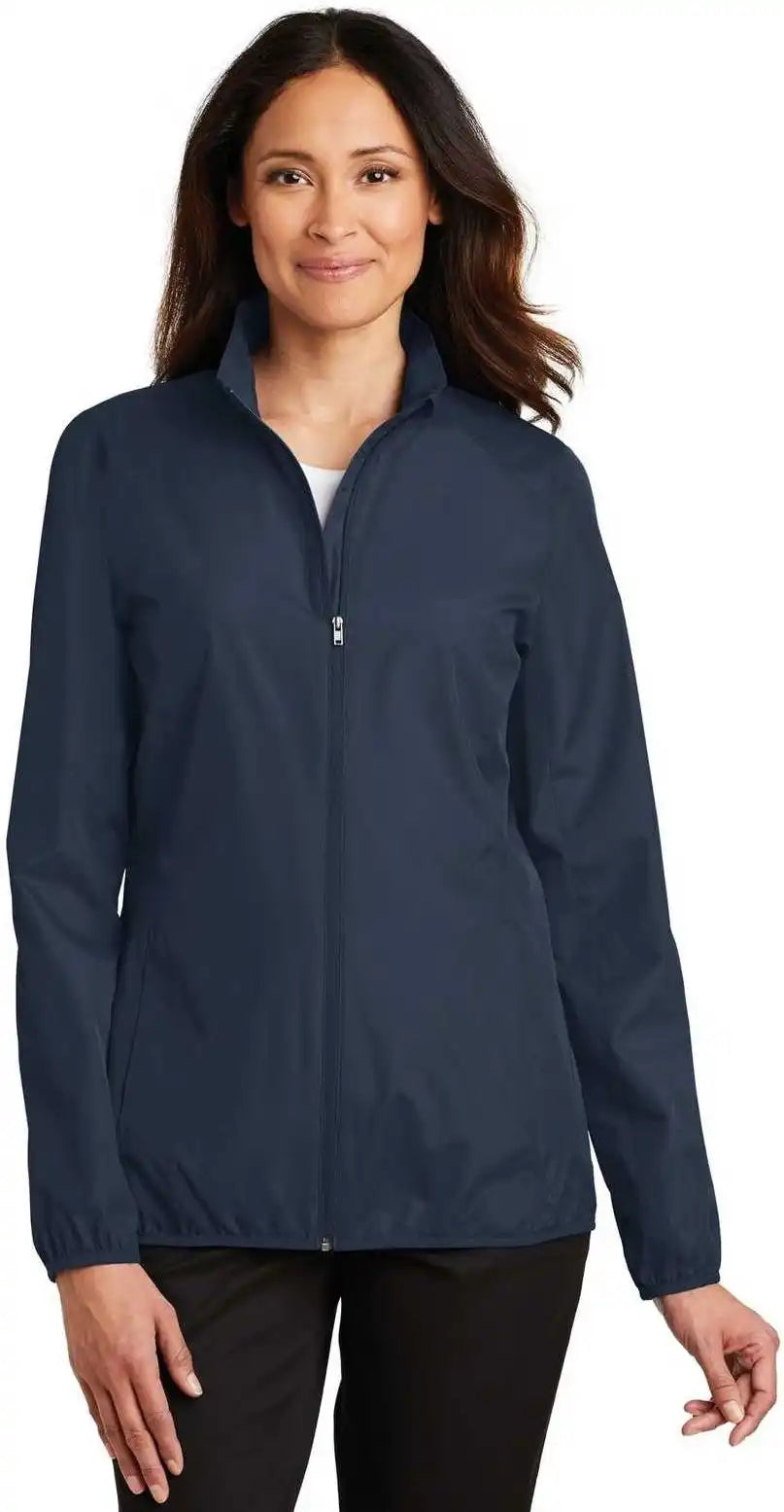 Port Authority L344 Ladies Zephyr Full Zip Jacket Dress Blue Navy