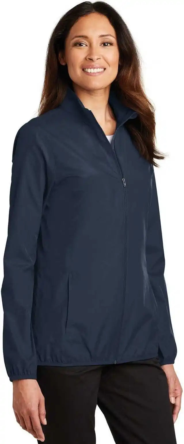 Port Authority L344 Ladies Zephyr Full Zip Jacket Dress Blue Navy