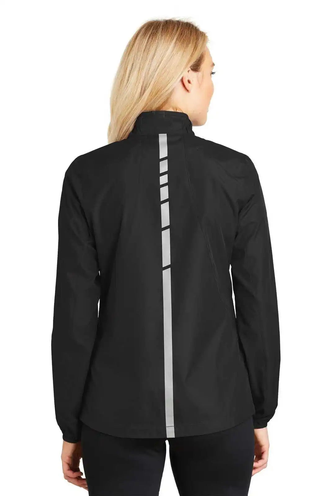 Port Authority L345 Ladies Zephyr Reflective Hit Full-zip Jacket - Black
